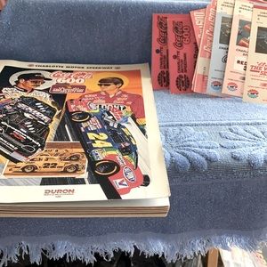 NASCAR collector book & assorted event tickets
